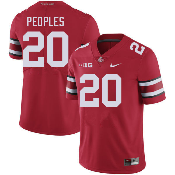 James Peoples Ohio State Buckeyes Jersey College Football Uniforms-Red